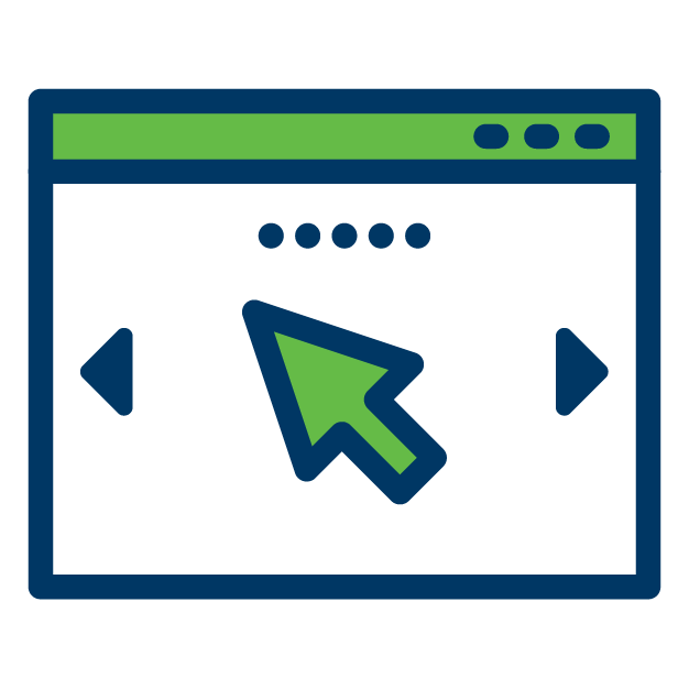 Webpage navigation icon